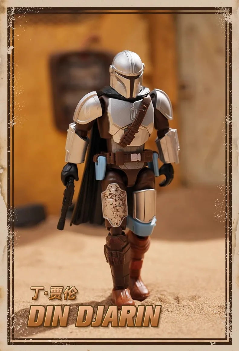 BLOKEES Star Wars The Mandalorian Ahsoka Din Djarin Vol.1 Poseablemodel Kits Figura de ação Halloween Presente de Natal 2025 Novo