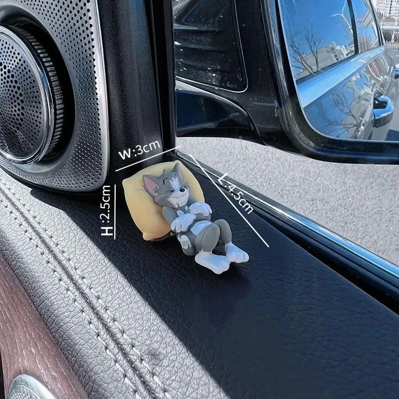 لطيف توم لوحة سيارة ديكور مجموعة الكرتون الشكل جيري مركبة الداخلية سطح المكتب زخرفة جمع اكسسوارات السيارات الزجاج الأمامي #5