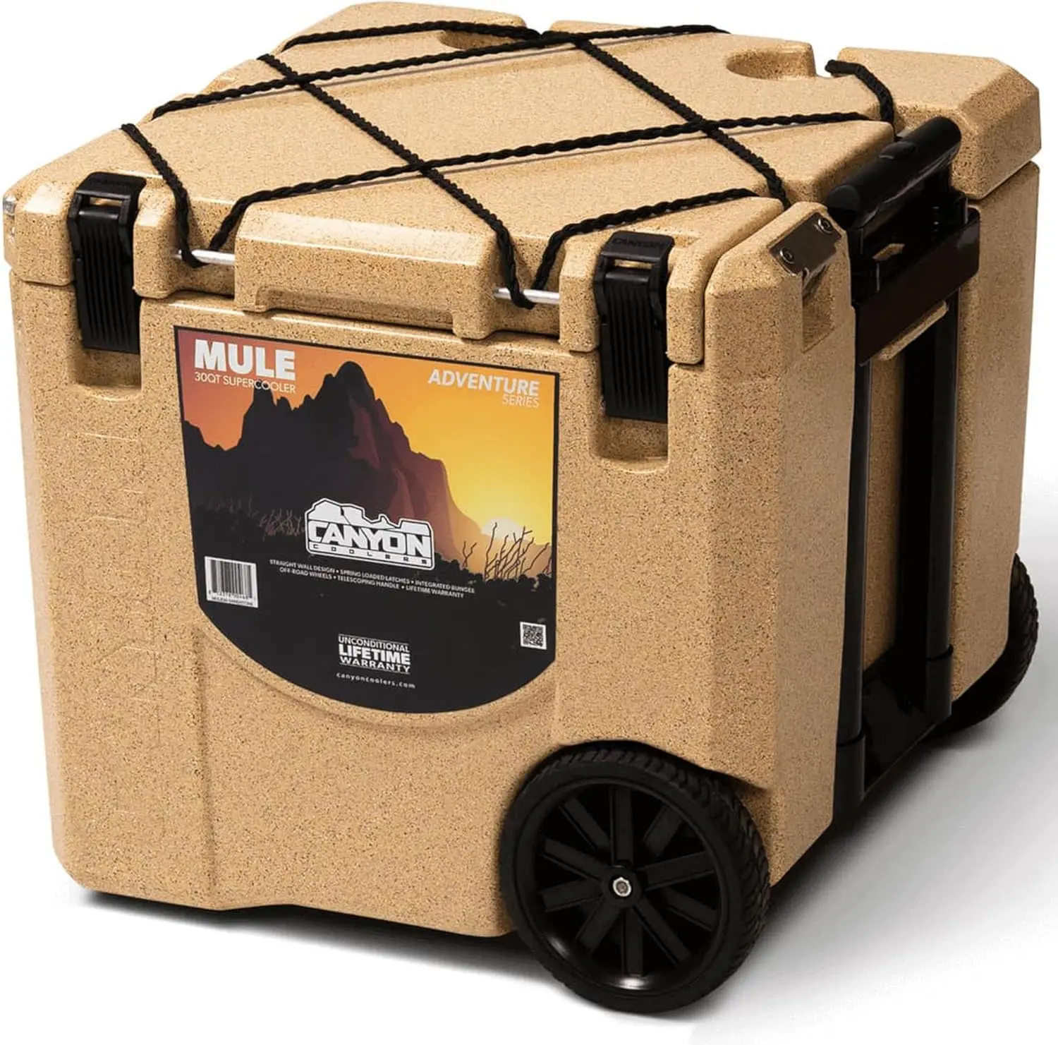 COOLERS Mule 30 Wheeled rotomolded Cooler-Sandstone