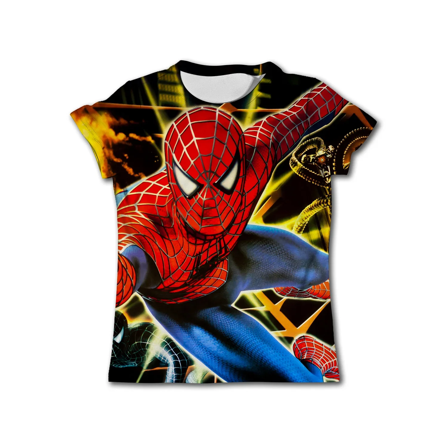 Miniso Superhero Hulk Boys Clothing Children's T-shirt Spider Man T-shirt Children's Top Summer Quick Drying Short Sleeved