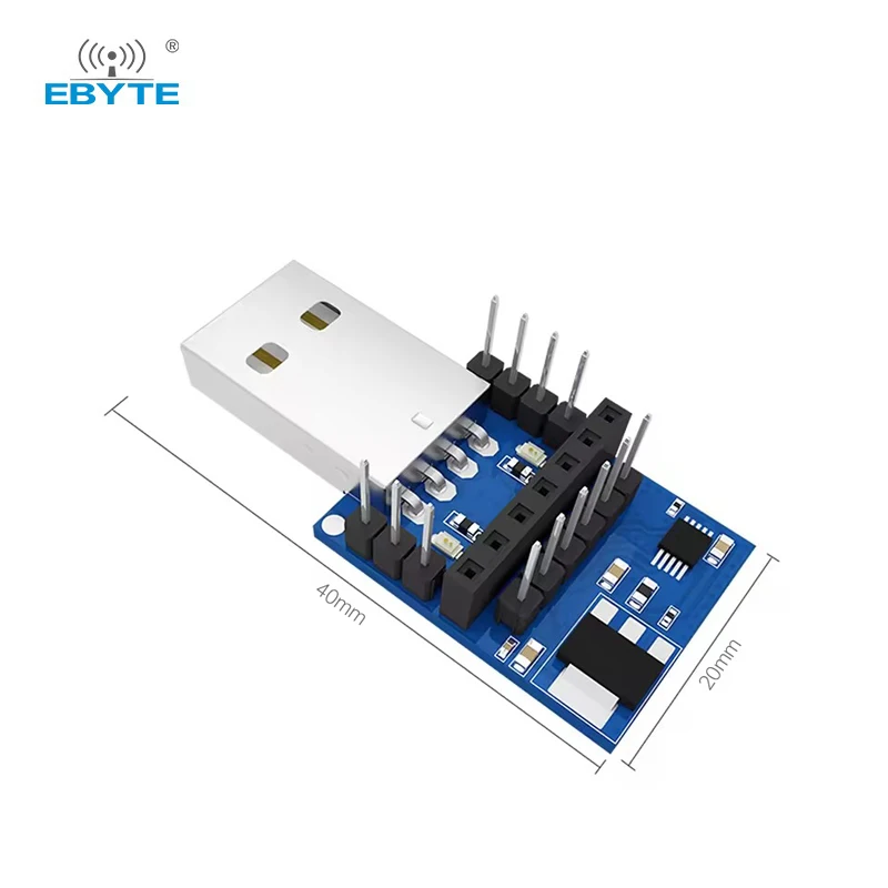 Imagem -02 - Adaptador sem Fio para rf Serial Module Uart Usb Test Board Cp2102 E15-usb-t2 Ebyte para Ttl 3.3v 5v Modos de Operação Pcs