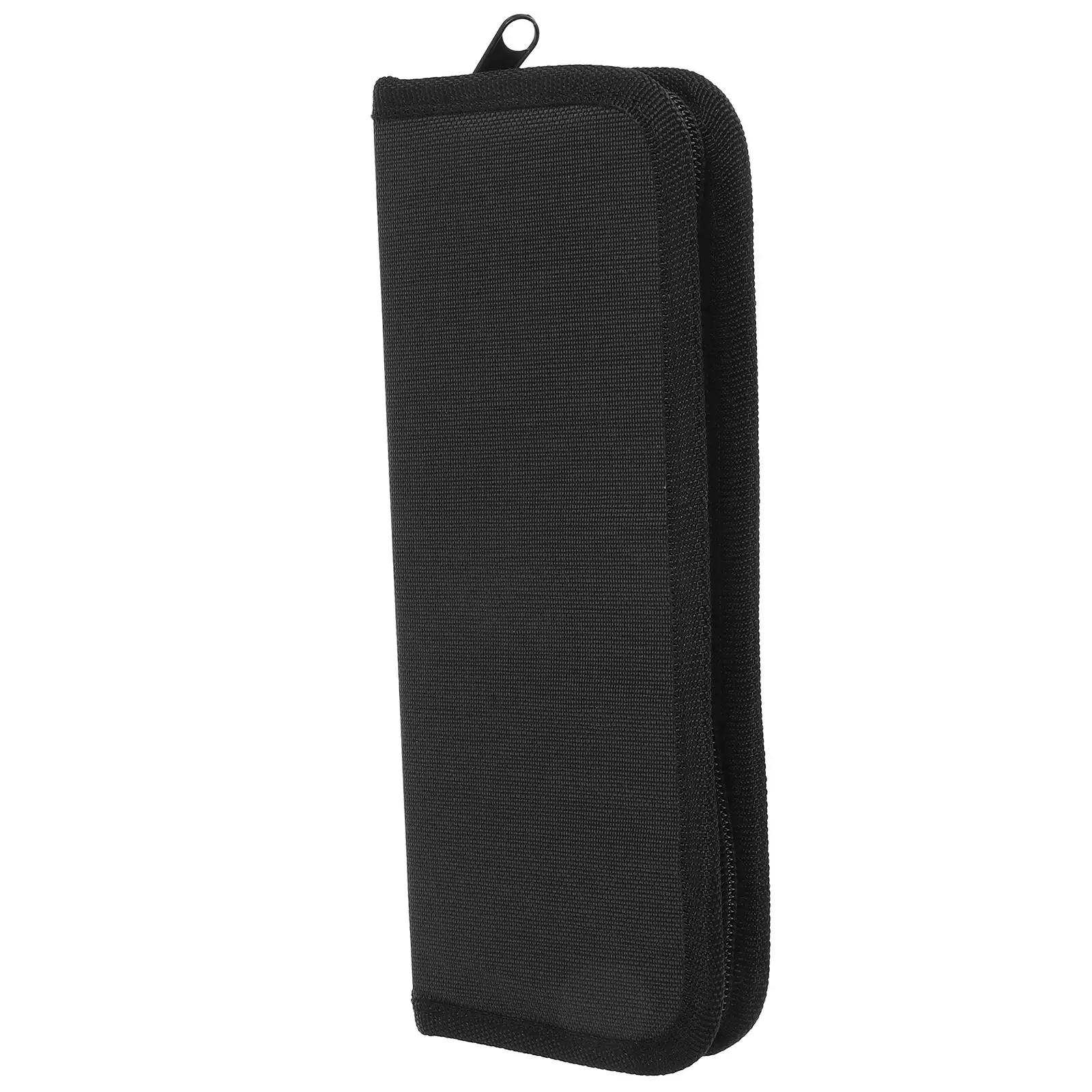 10pcs Oxford Cloth Paint Brush Bag Black Large Capacity Zipper Storage Pencil Case Drawing Supplies Portable Tool Holder