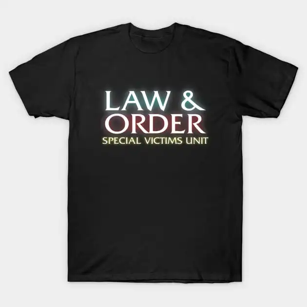 Vintage Law And Order Special Victims Unit T-Shirt Short Sleeve Tops Tees Cotton Print Tshirts New Fashion Top Tees