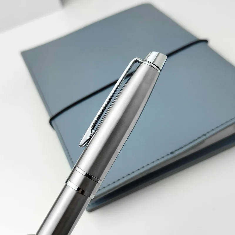 Stainless Steel Conference Signing Rollerball Pen Creative Metal Rotating Heavy Touch Gel Pen Business Gift Stationery Supplies