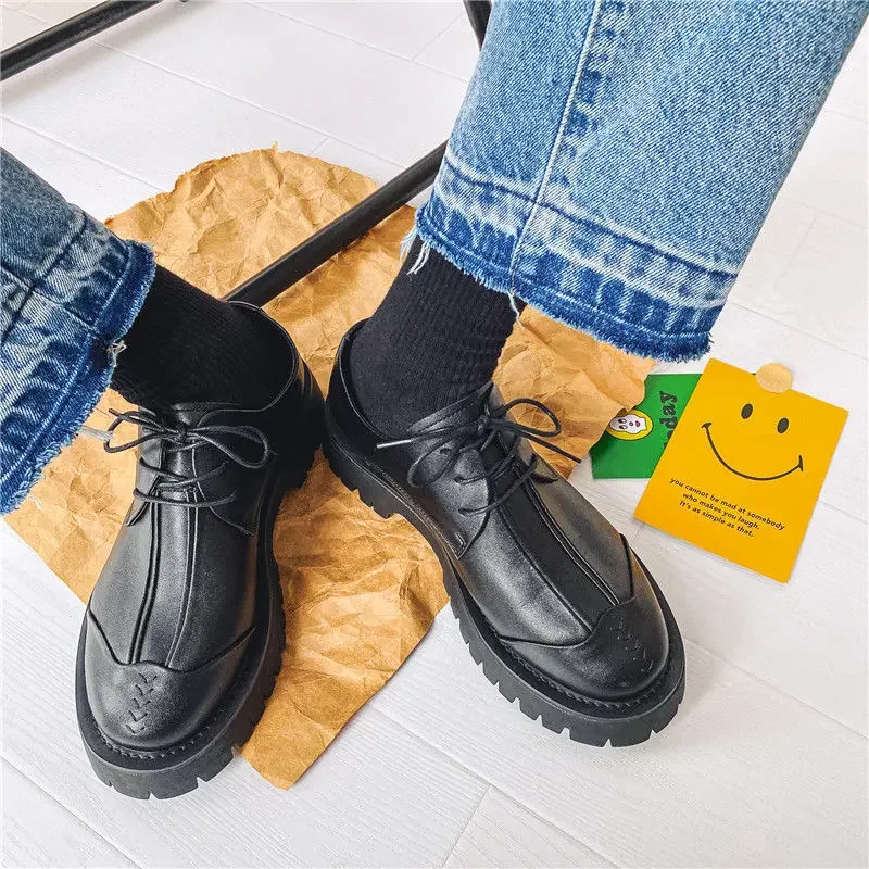 

Dress Shoes Black Business Man Casual Shoe Formal Footwear Offer Classic Original Size 45 Retro Leather Loafers Men Legitimate