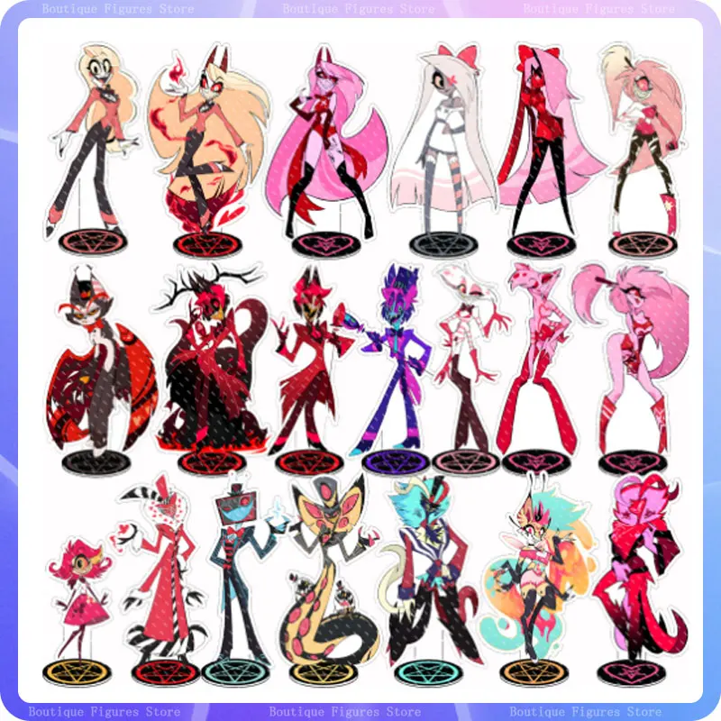 Anime Helluva Boss Figure Fashion Acrylic Stand Action Figurine Accessories Collection Figure Toys Desktop Ornaments Kids Gift