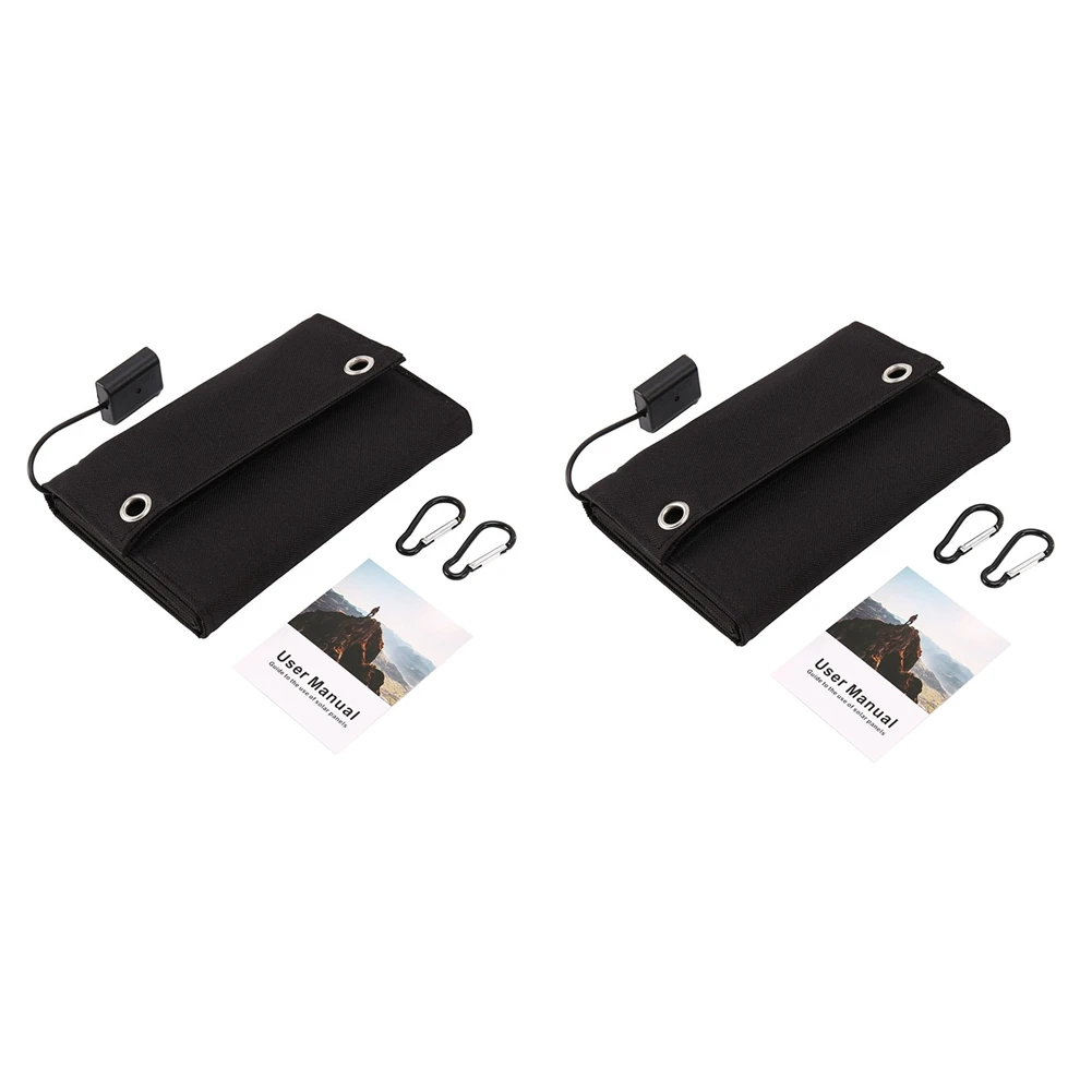 A01F-2X 70W Foldable USB Solar Panel Portable Folding Waterproof Solar Panel Outdoor Mobile Power Battery