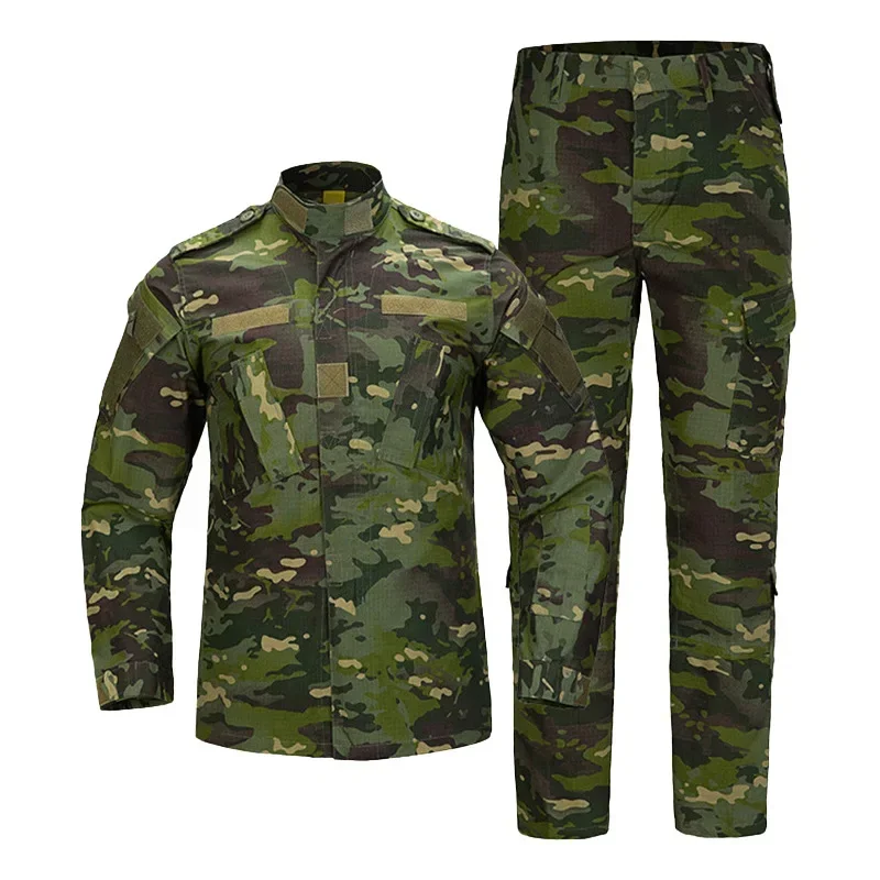 Nieuwe Tactische Jas Pakken Airsoft Uniform Camouflage Broek Paintball Pakken Combat T-shirt Broek Jacht Kleding