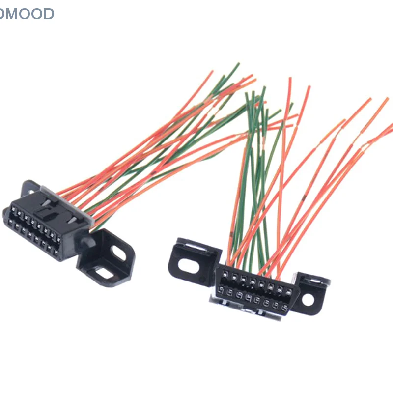 

16-контактный автомобильный компьютерный универсальный разъем для обнаружения основной линии, женский удлинительный разъем Obd 2, кабель-адаптер