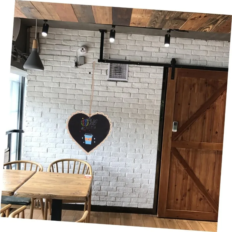 على شكل قلب سبورة خشبية صغيرة السبورة معلقة مذكرة رسالة ديكور الزفاف حامل المجلس