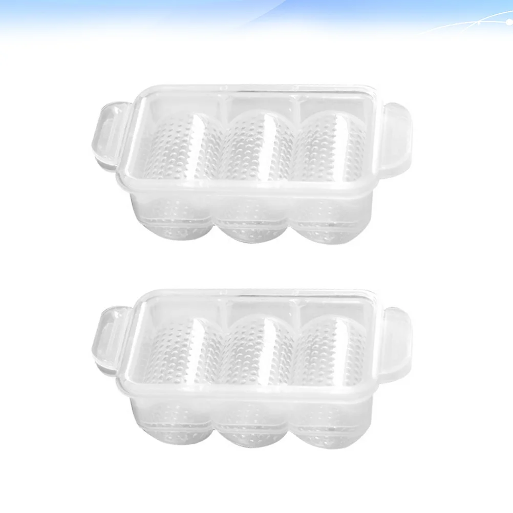 

2Pcs Long Three Grid Sushi Mold Made of Safe Material Easy Use Convenient Clean DIY Sushi Maker for Home Restaurant