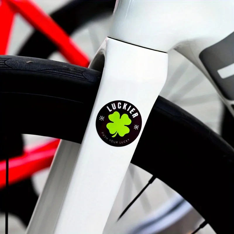 

4 шт./компл., наклейка Lucky Four-Leaf Clover «Luckier», клейкая наклейка для велосипеда, ноутбука, телефона, декоративная тема «Счастливая тема»