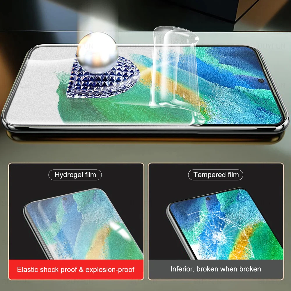 2 Stuks Matte Hydrogel Film Voor Samsung Galaxy S21 Fe 5G 6.4 "Screen Protector Voor Samsung S21FE Frosted beschermende Film Niet Glas