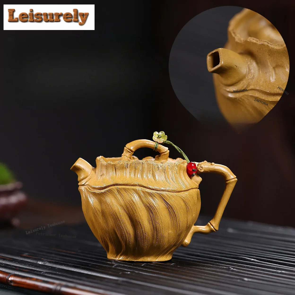 170ml Classic Yixing Purple Clay Teapots Handmade Residual Load Pot Raw Ore Golden Section Mud Kettle Chinese Zisha Teaset Cafes