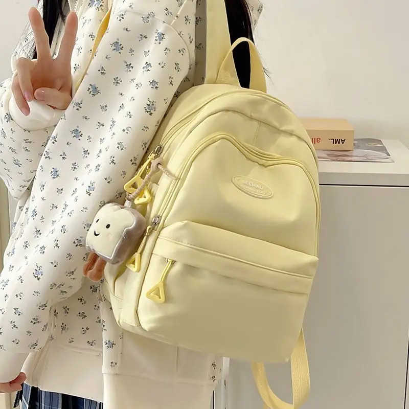 

Versatile Girl Backpack with High Aesthetic Value Korean Version Lightweight and Simple Casual Backpack Large Capacity
