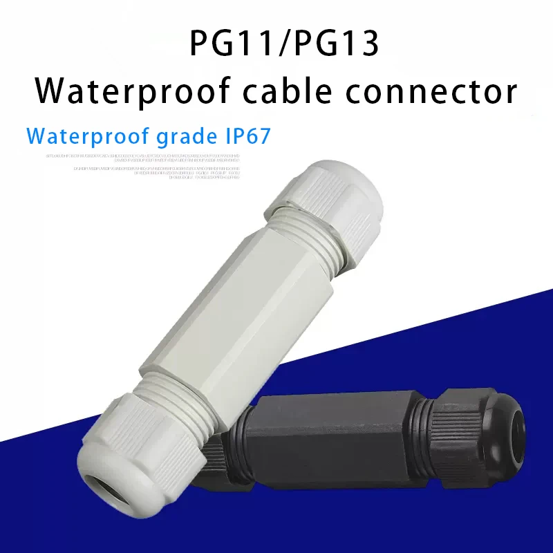 PG11/PG13 Waterproof Cable Glands Double-Headed Outdoor Lighting Connector Buried Wiring Waterproof Connector