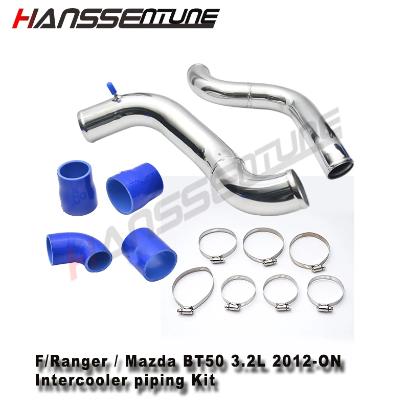 HANSSENTUNE  Aluminium  Turbo Intercooler Piping Pipe Fit For Ford Ranger T6/ BT-50 3.2L TDCi 12-ON