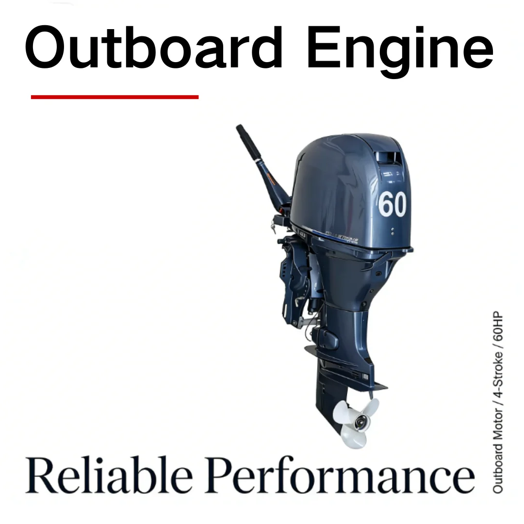 Heavy-Duty 60HP Outboard Engine | Commercial-Grade Power for Workboats & Yachts |  Fuel Efficiency for Demanding Marine Tasks