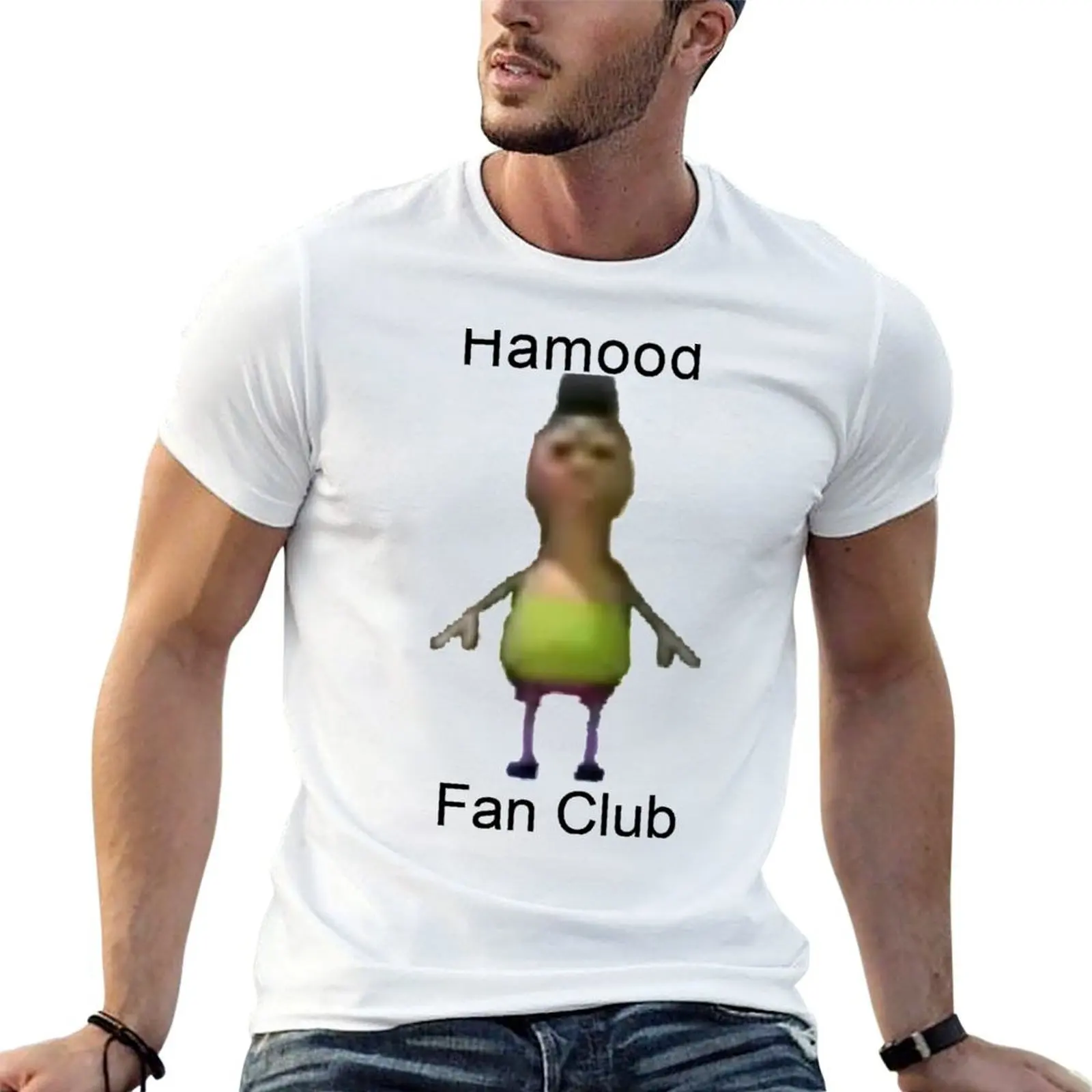 

Hamood Fan Club T-Shirt man t shirt cotton high quality g man t shirts for men t shirts for man pack cotton T-shirt