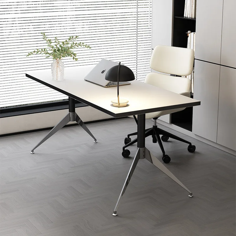 * Minimalist modern wooden panel computer desk home desk Nordic light luxury villa desk office gaming bedroom workbench