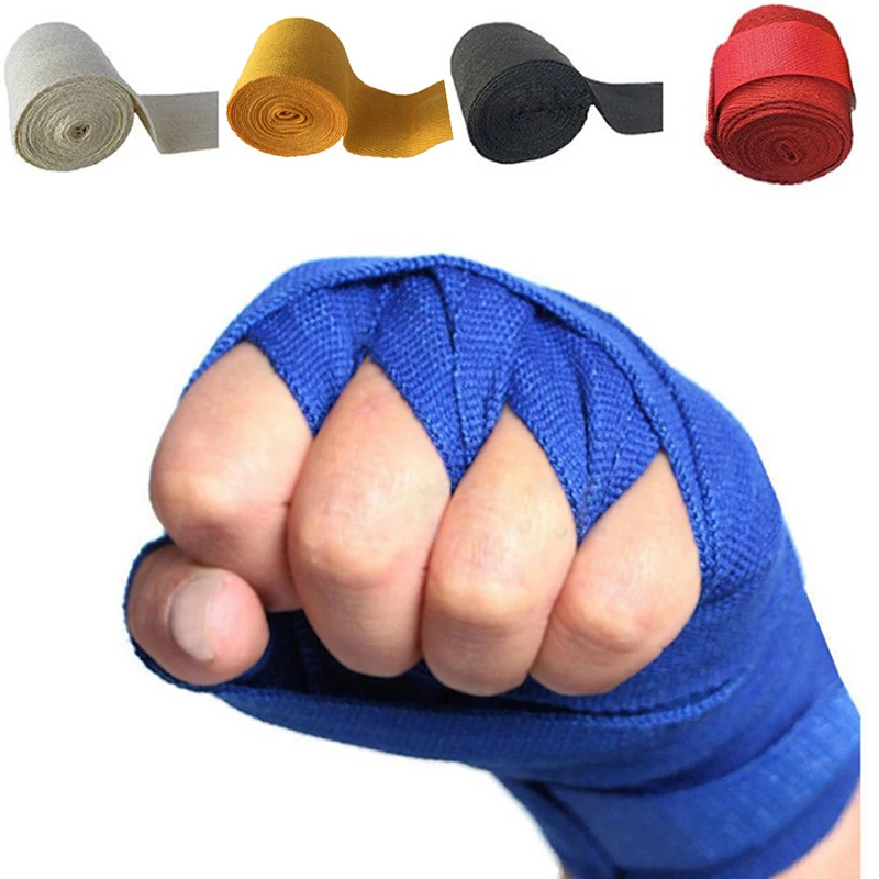 1pc Boxing Gloves Cotton Bandage Fighting Sanda Strap Hand Wraps Handwraps 2.5m