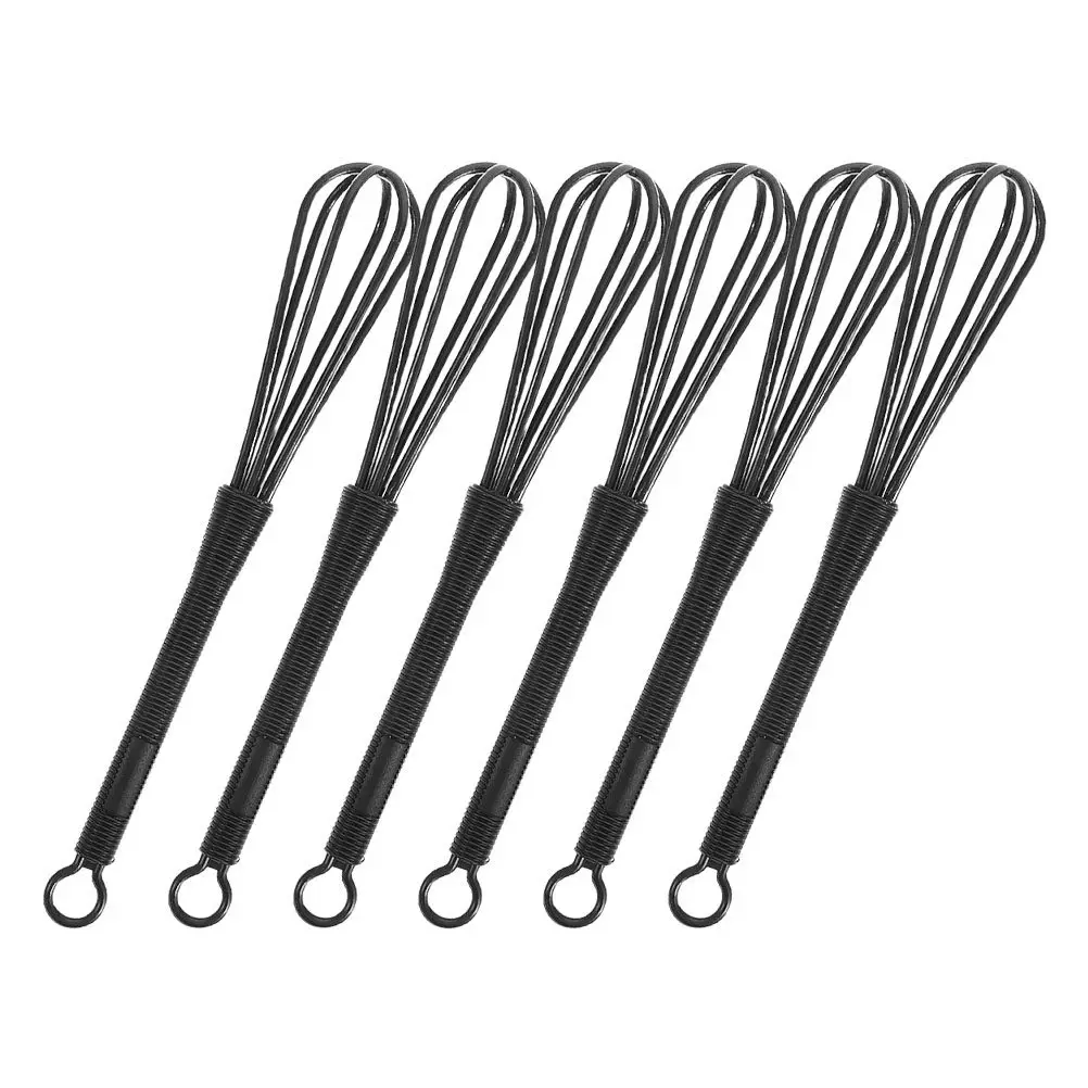 6Pcs Manual Hair Dye Color Whisks Semi Automatic Hand Press Mixers for Hair Dye Cream Stirrer Salon Supplies Kitchen Utensils