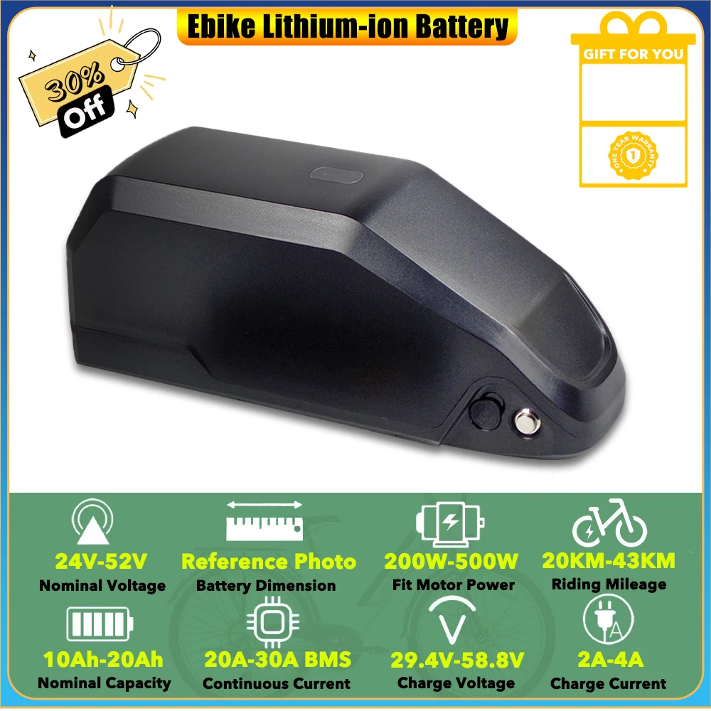 

MC 24V 10.4Ah 15Ah 20Ah 36V 10Ah 48V 52V 12Ah Lithium Battery for 250V Mooncool CD1 Electric Youth Trike