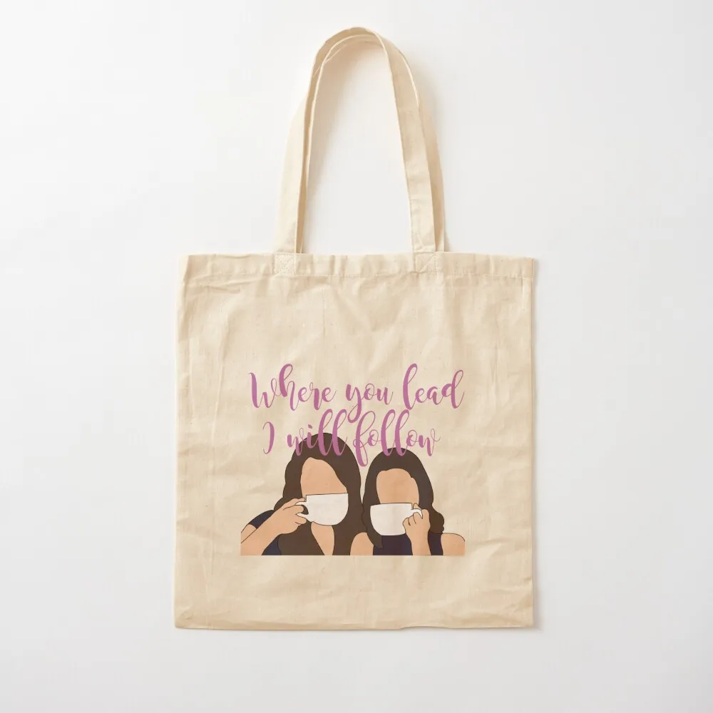 Where you lead I will follow Tote Bag hand bag ladies shopper bag women canvas female Woman shopper