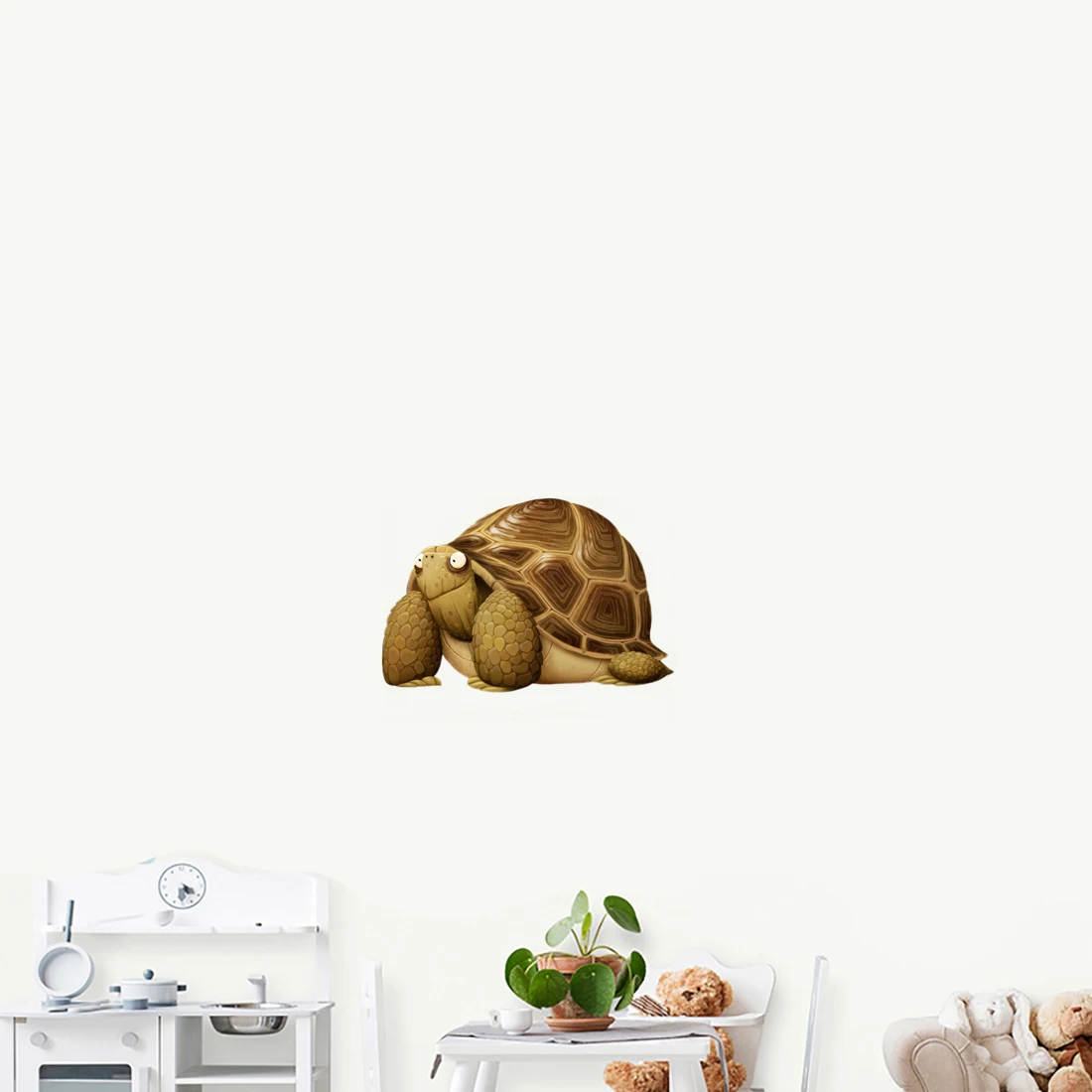 Three Ratels CF24 Funny cartoon turtle children's place decoration wall sticker toilet decals