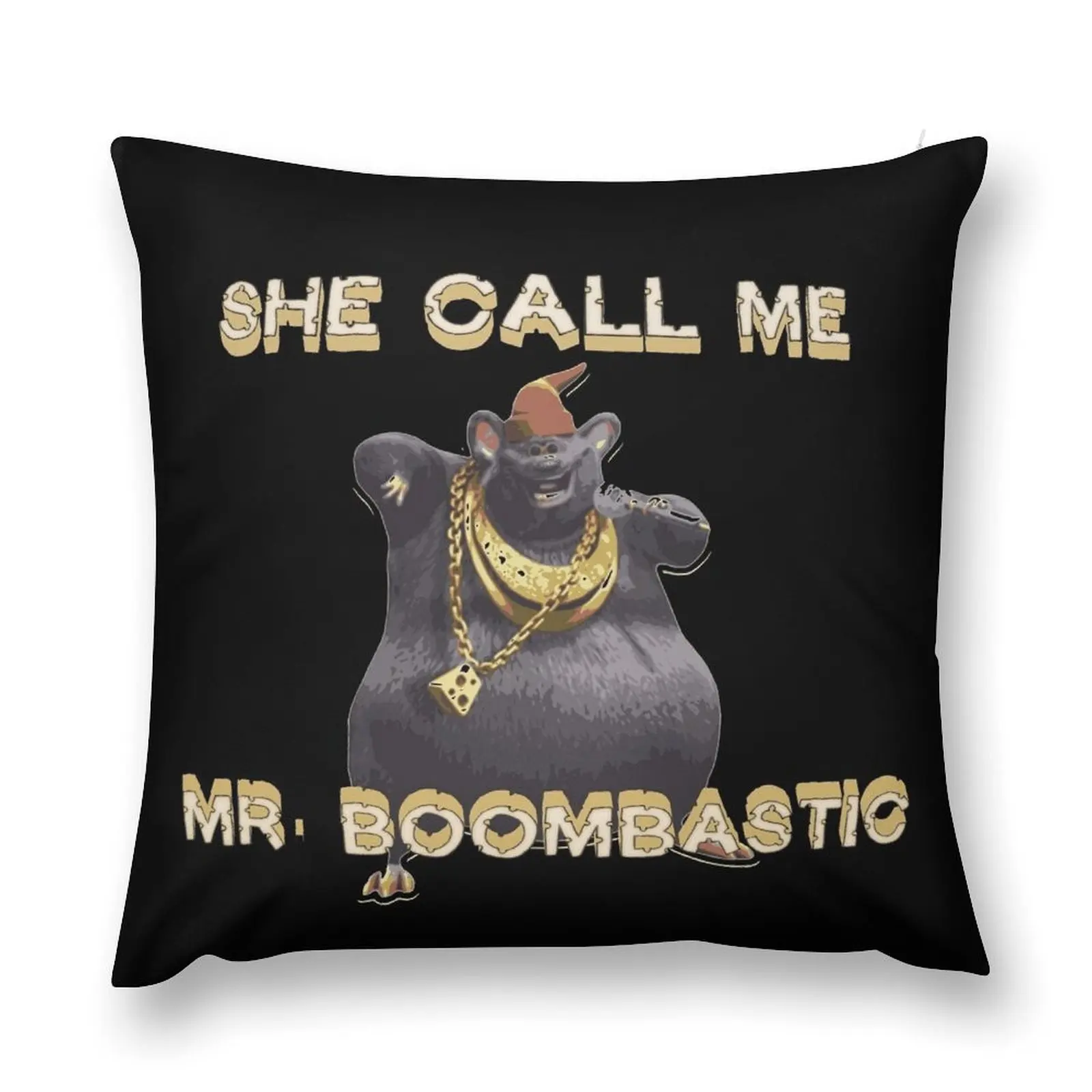 

Biggie Cheese - She Call Me Mr Boombastic Throw Pillow christmas ornaments 2025 Sofa Cushion Sofa Pillow Cover pillow