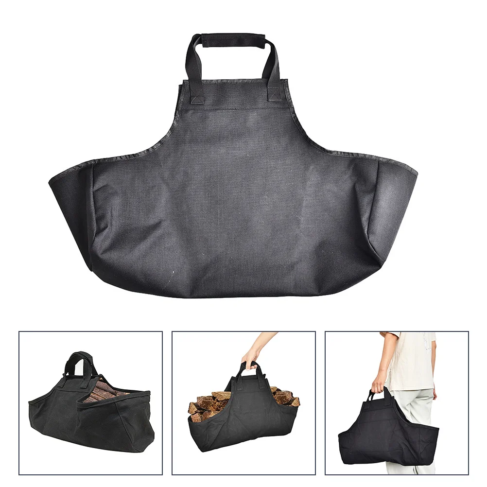 

Oxford Cloth Storage Bag Large Capacity Firewood Carrier Transport Log Holder Reinforced H Sturdy