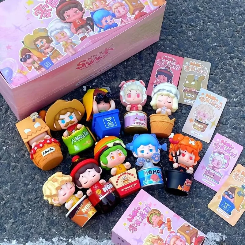 

Genuine Nono Snack Party Series Blind Boxes Trendy Toys Figurines Cute Internet-Famous Dolls Desktop Decorations Gifts Friends