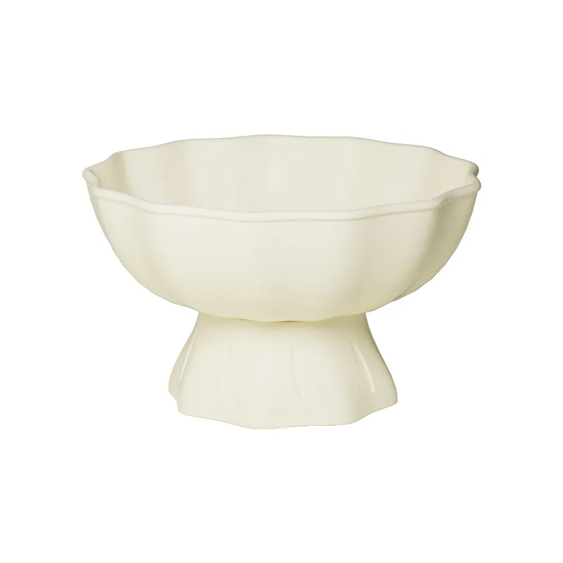 

Food-grade silicone high-foot drain fruit plate, removable living room tea table and snacks, new drain basin