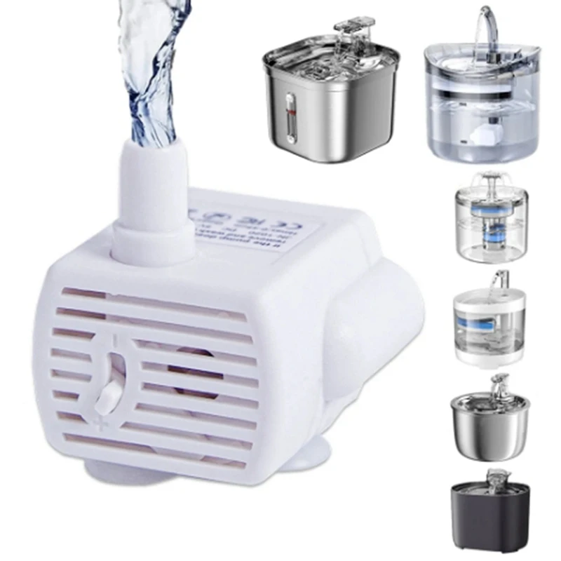 USB ปั๊มน้ําสําหรับหลายรูปแบบน้ําพุสัตว์เลี้ยงอัตโนมัติสุนัขน้ําพุเปลี่ยนปั๊มน้ําอุปกรณ์เสริม-สนุก