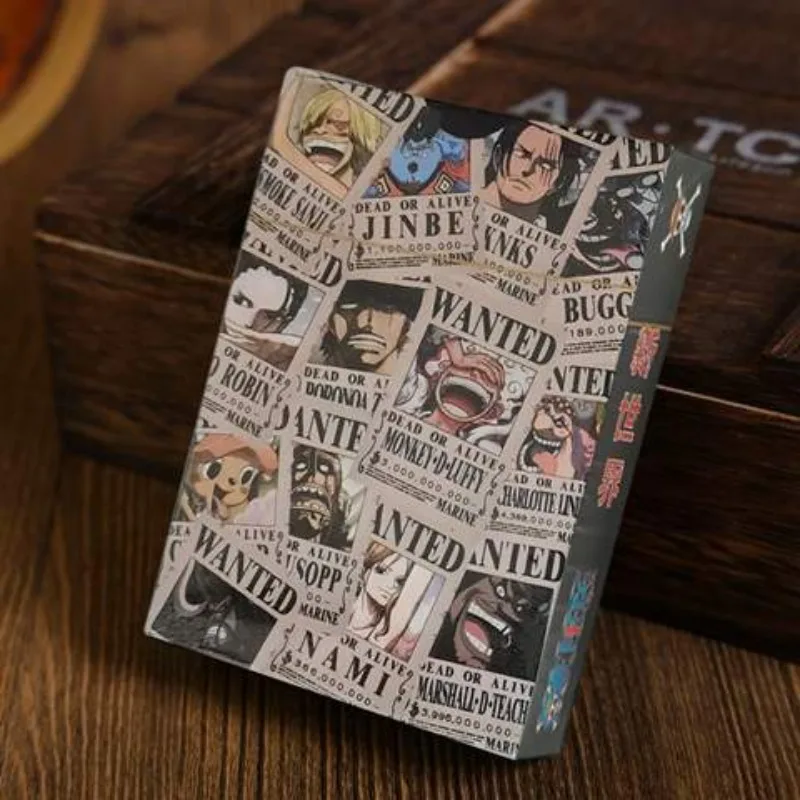 

One Piece Anime Creative Luffy Zoro peripheral collector's version of the poker pirate group reward cartoon card gift wholesale