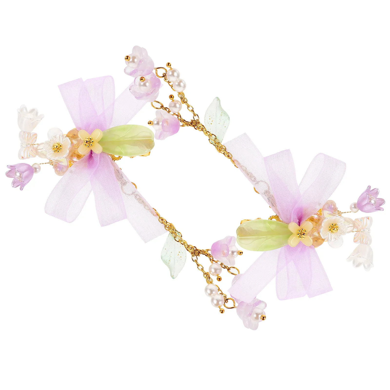 

1Pair Flower Tassel Hair Clip for Girls Kids Women Soft Premium Material Non-Slip Hair Accessory Stylish Outfit Matching Gift