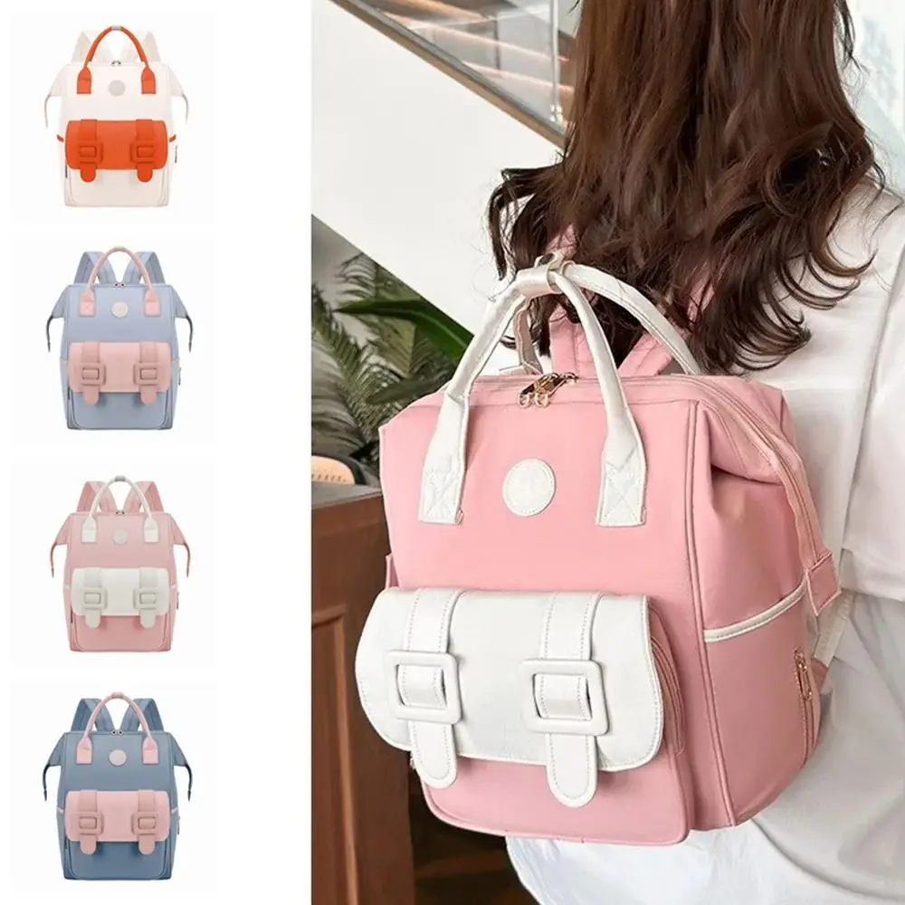 

Korean Style Diaper Bag Backpack Durable Waterproof Travel Backpack Large Capacity Practical Mommy Bag Daily Outings