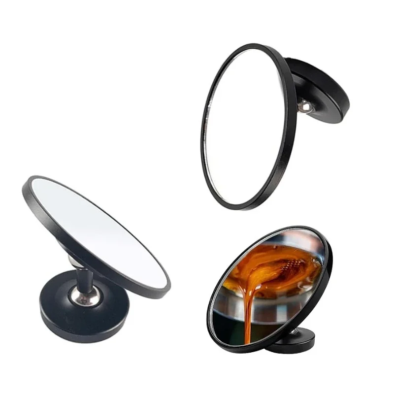 

1/2 шт. зеркало для наблюдения за экстрактом кофе 360 ° Регулируемое зеркало для эспрессо для бездонного портафильтра, инструменты для бариста
