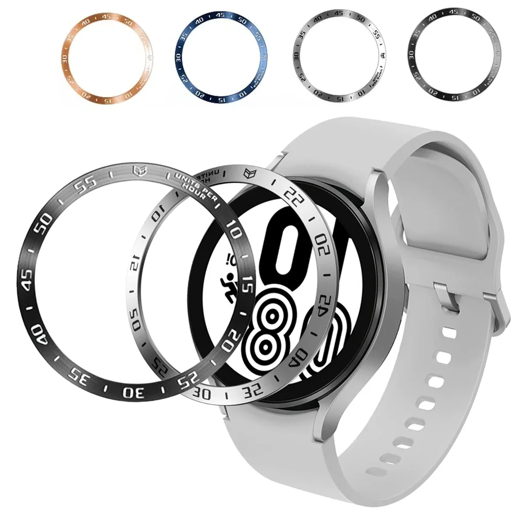 Metal Bezel For Samsung Galaxy Watch 7/6/5/4 40mm 44mm Time/Speed Scale Frame Protective Ring Watch 6 Classic 47mm 43mm Bezel