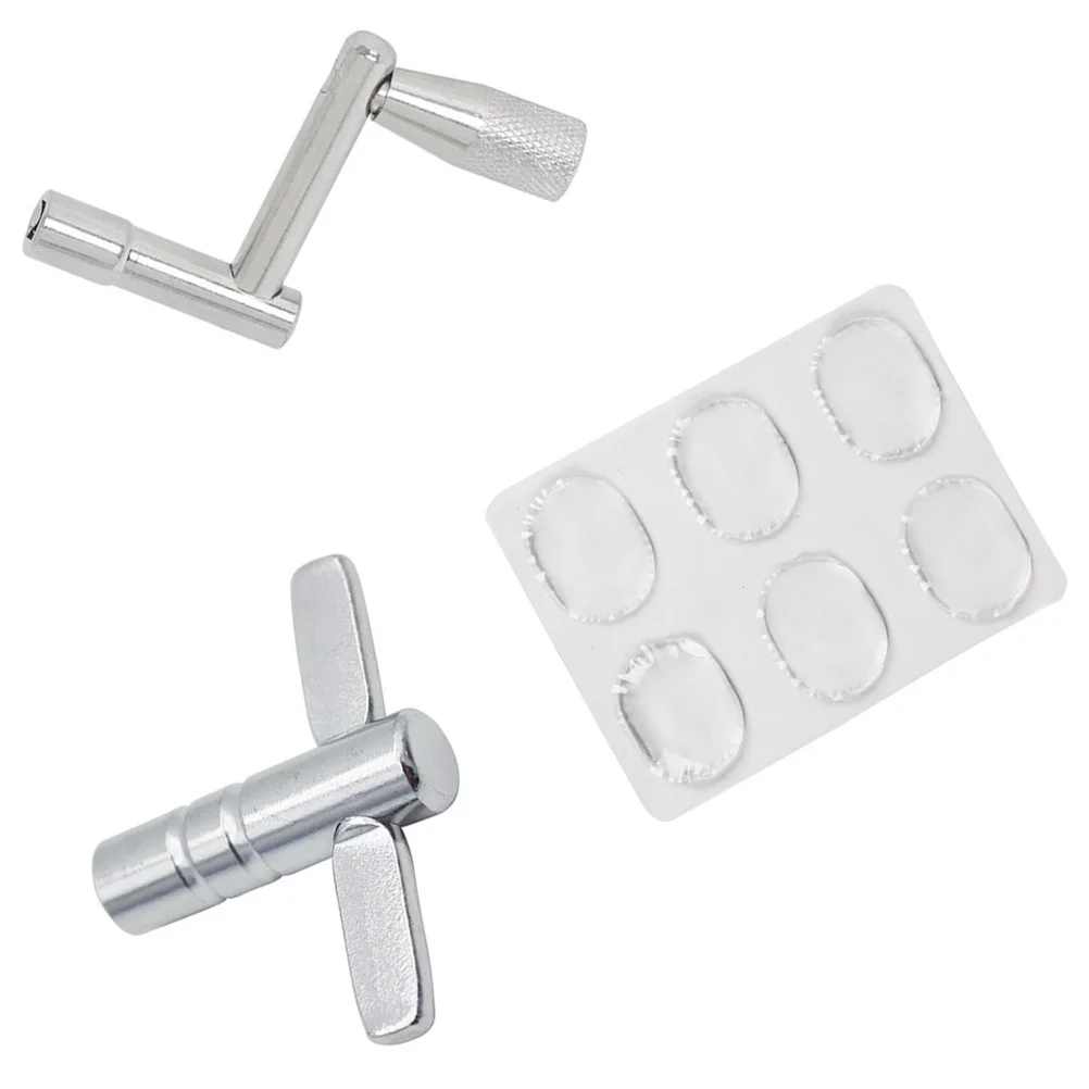 

1Set Silent Drum Mute Pad Set Soft Silicone Drum Dampeners Snare Bass Hi-Hat Practice Recording Accessories Drums Tuning Keys