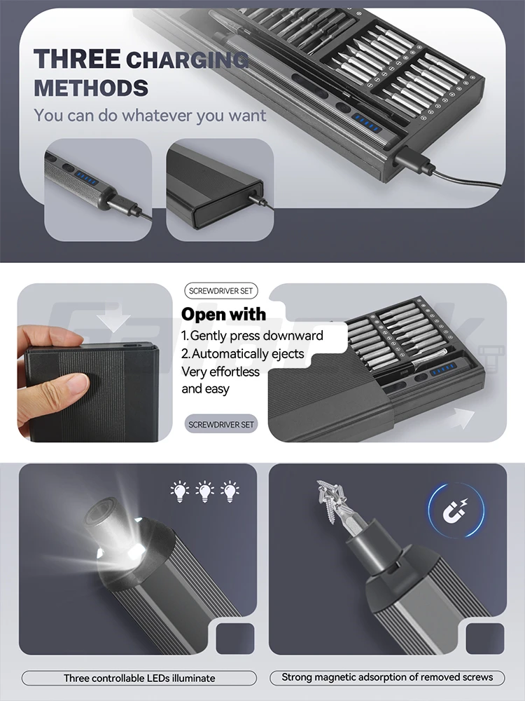 Thumbnail 3 - #42 Latest Precision Electric Screwdriver Sets Offers