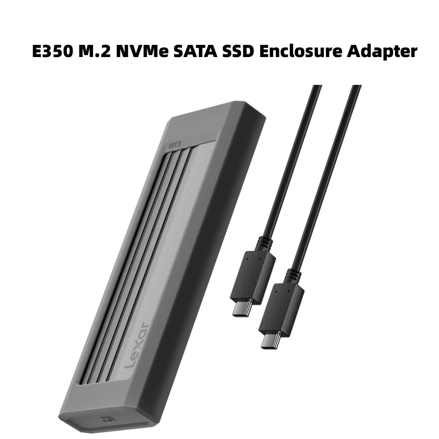 M2 NVMe SATA SSD Enclosure Adapter,Compatible with M Key/B+M Key,External Solid State Drive Case,Support NVMe PCIe SATA SSD 2230