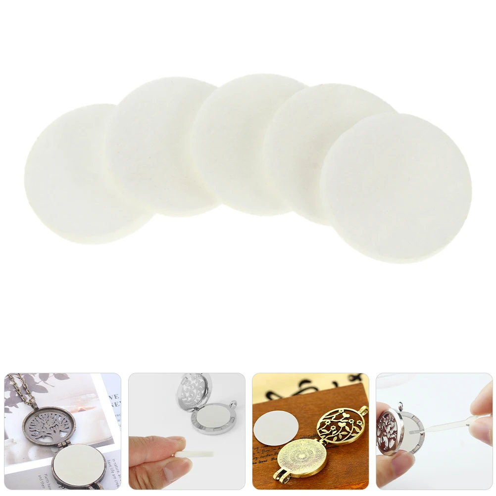 

150pcs Aroma Pads Cotton Oil Absorption Long Fragrance Car Diffusers Home Bathrooms Bedrooms Offices Refillable Air Freshener