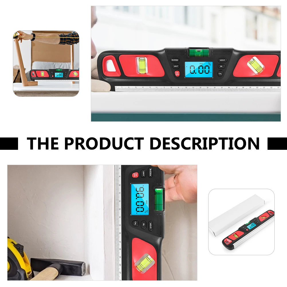 

Backlit Bubble Level Ruler Portable Precision Measuring Tool Home Industrial Use High-Performance Durable Accurate Gradienter