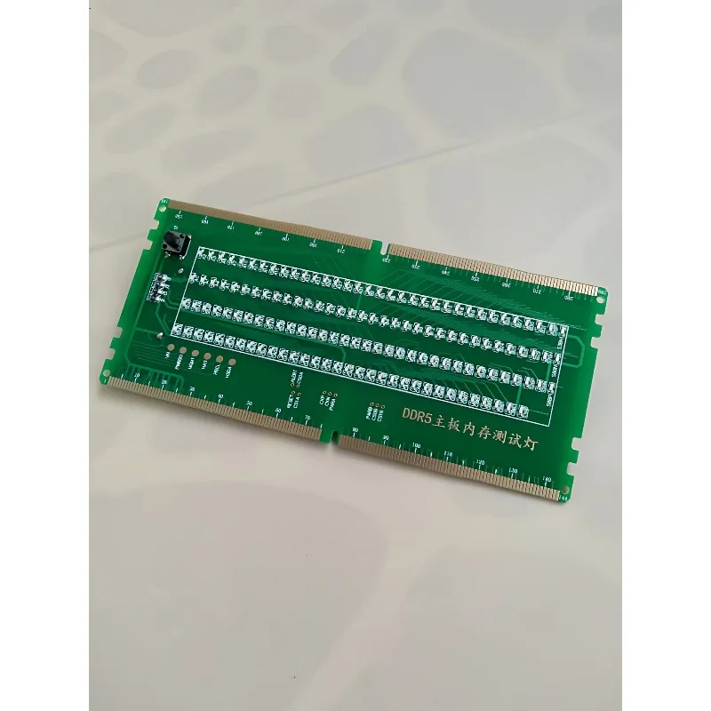 DDR4/DDR5 with Lamp Test Card Main Board Memory Slot Detection Tool Desktop Computer Chip Diagnostic Tester