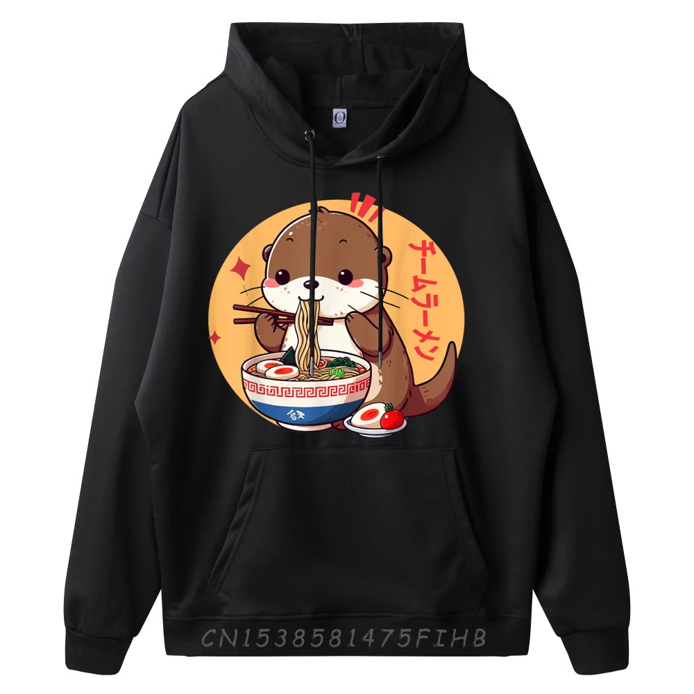 Kawaii Ramen Cute Cute Kawaii Otter Japanese Noodles Men Graphic Tees Mens Hoodie Man Sweatshirts