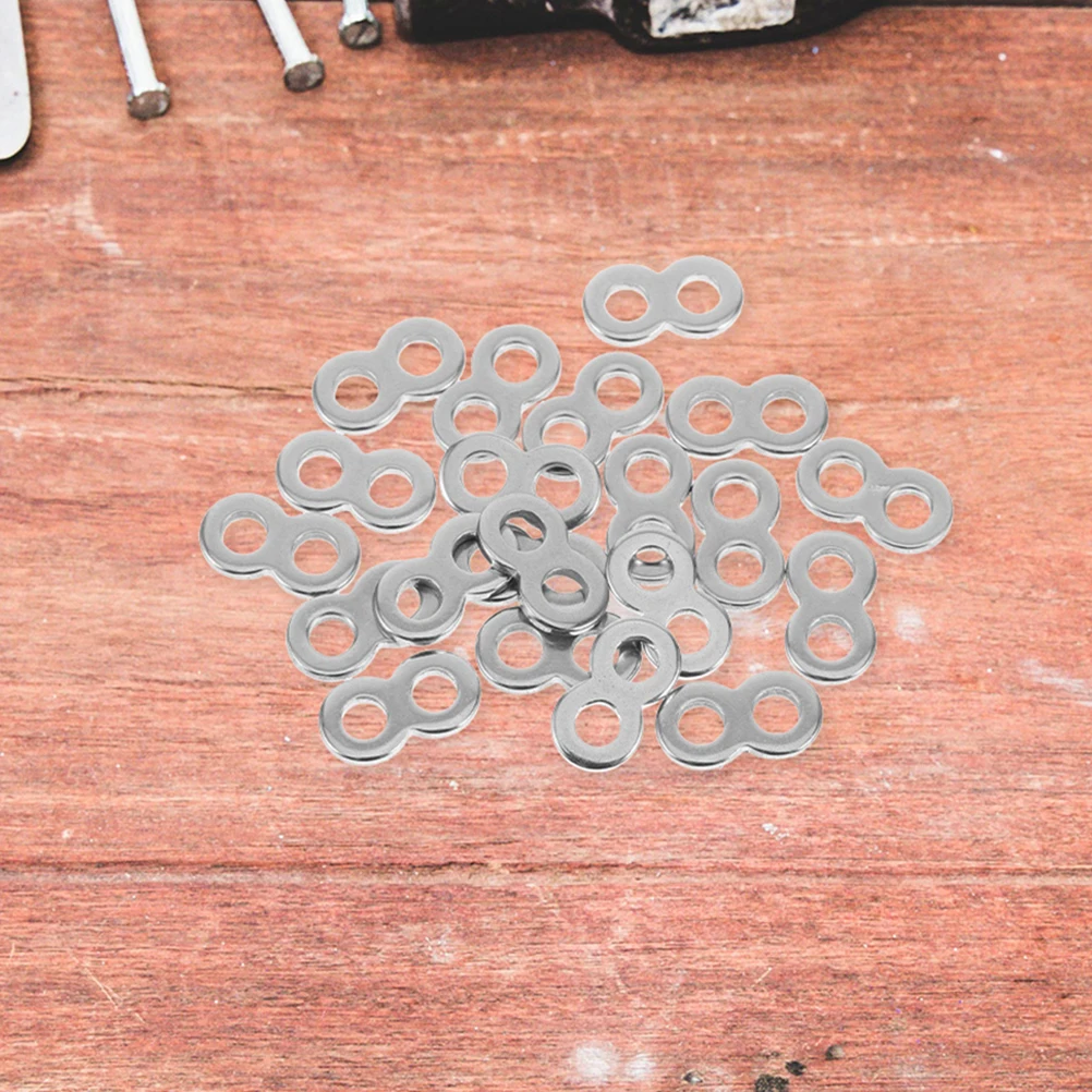 

25pcs 8-Shaped Stainless Steel Desktop Fastener Metal Tabletop Connector Heavy Duty Wood Fastening Clips For Table Tops