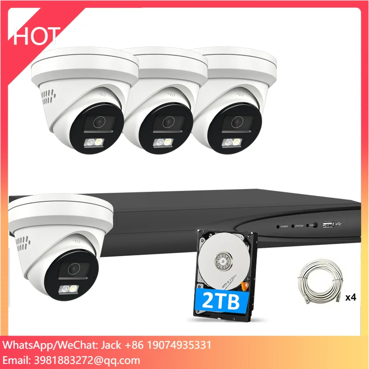 

Anpviz 4CH 8MP Security System 4pcs 8MP POE Turret Camera Dual Light Active Detterence Two Ways Audio IP67 WDR Motion Detection