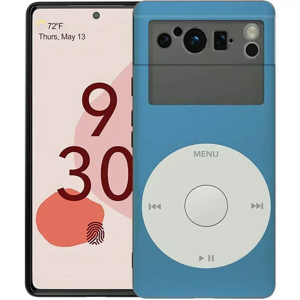 Vintage Cassette Tape Retro Style Phone Case For Google Pixel 8 7 6 Pro 6A 7A 5G Soft Silicone Shockproof TPU Black Cover Fundas