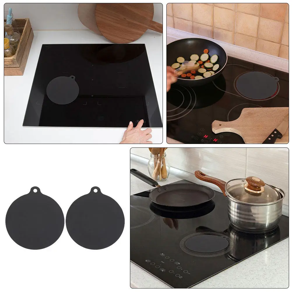 2Pcs Induction Cooktop Protective Silicone Mats Heat Resistant Non-Slip Cooker Pad for Microwave Oven Countertop Kitchen Use Oil - view 5
